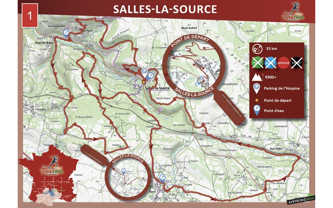 TERRA TRAIL parcours 1 Salles-la-Source