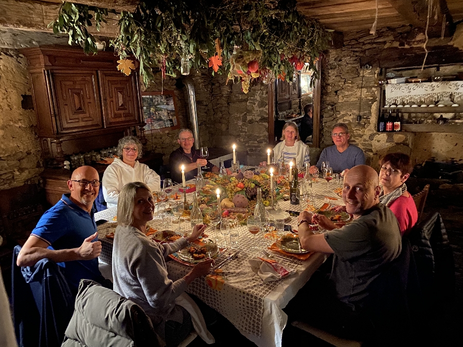 Dîner en table d'hôtes : accord mets et vins