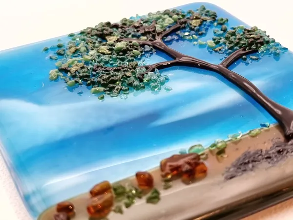 Tableau en verre fusionné