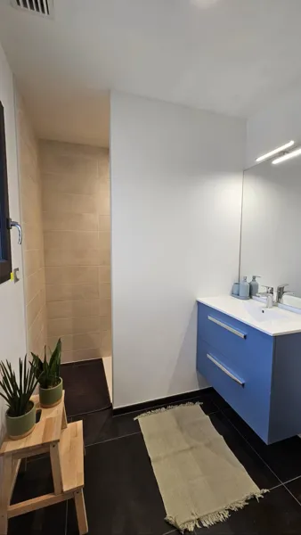 Vue sur la salle de bain